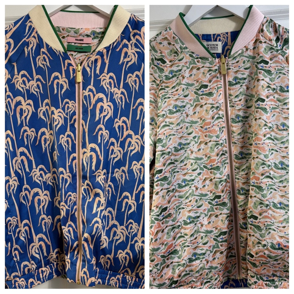 Scotch & Soda Reversible Bomber Jacket Size Medium